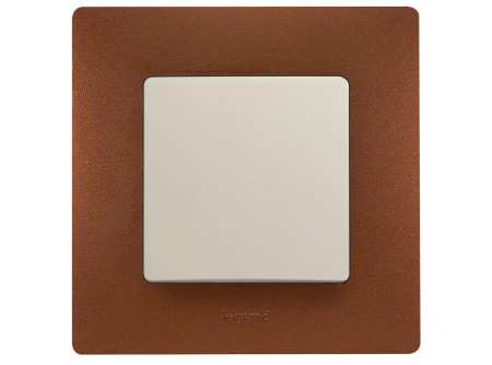 Legrand 397071 - Niloé egyes keret, kakaóbarna