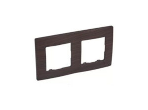 Legrand 397092 - Niloé kettes keret, sötét fa dekor