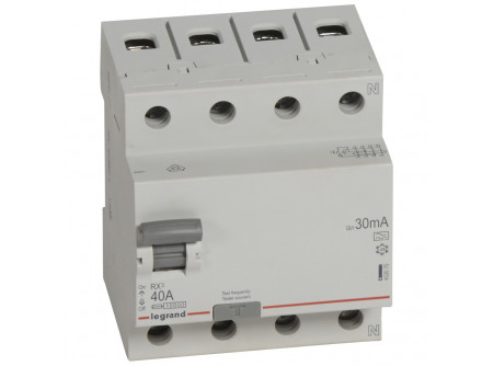 Legrand 402075 - RX3 áram-védőkapcsoló 4P 40A A 30mA