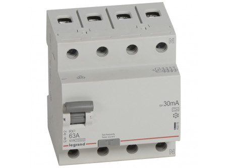 Legrand 402076 - RX3 áram-védőkapcsoló 4P 63A A 30mA