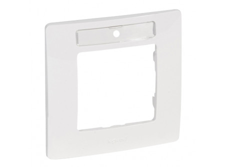 Legrand 665006 - Niloé 1-es keret címketartóval, fehér