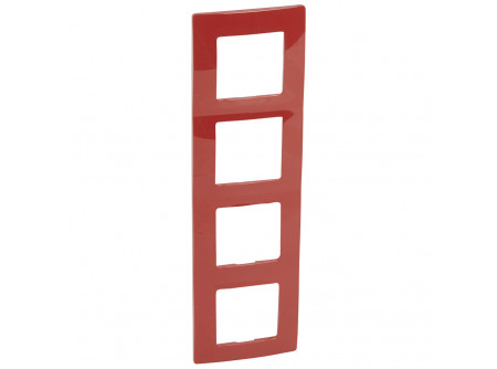 Legrand 665024 - Niloé 4-es keret piros
