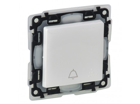 Legrand 752175 - Valena Life váltóérintkezős nyomó csengőjellel, IP44 fehér