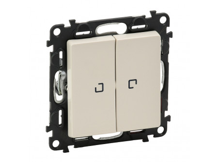 Legrand 752209 - Valena Life kettős váltókapcsoló jelzőfénnyel 10 AX elefántcsont