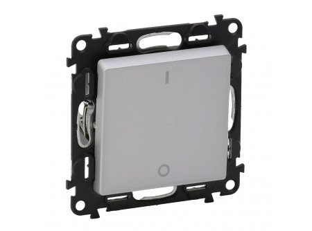 Legrand 752302 - Valena Life kétpólusú kapcsoló 16 AX alumínium