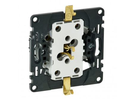 Legrand 753027 - Valena InMatic 2x2P+F csatlakozóaljzat gyermekvédelem nélkül, rugós vezetékbeköt