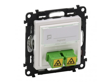 Legrand 753130 - Valena Life SC/APC egymódusú optikai csatlakozóaljzat fehér