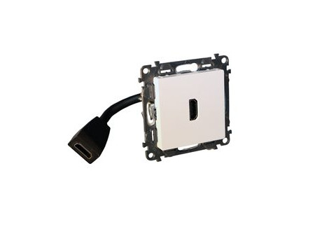Legrand 753275 - Valena Life Elővezetékelt HDMI 1.4 típusú csatlakozóaljzat, 15 cm kábellel száll