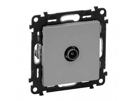 Legrand 753351 - Valena Life TV aljzat, csillagpontos, 1,5 dB alumínium