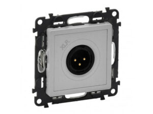 Legrand 753374 - Valena Life XLR hárompólusú csatlakozóaljzat - apa alumínium