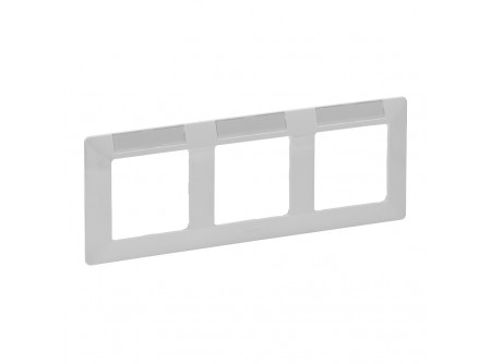 Legrand 754013 - Valena Life hármas keret, vízszintes, címketartóval fehér