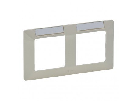 Legrand 754052 - Valena Life kettős keret, vízszintes, címketartóval elefántcsont