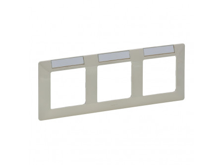 Legrand 754053 - Valena Life hármas keret, vízszintes, címketartóval elefántcsont
