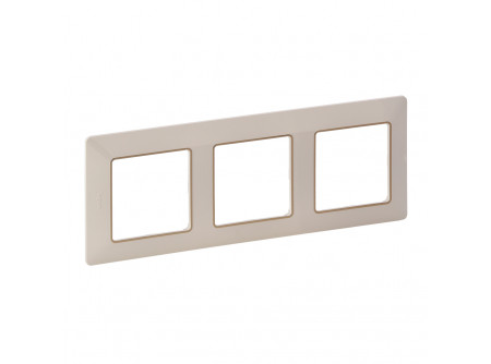 Legrand 754063 - Valena Life hármas keret elefántcsont-arany