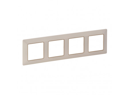 Legrand 754064 - Valena Life négyes keret elefántcsont-arany