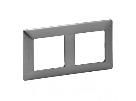 Legrand 754152 - Valena Life kettős keret Inox dekor