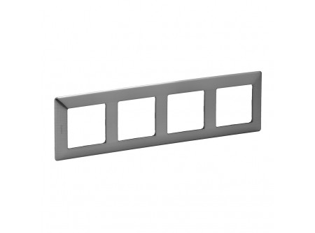 Legrand 754154 - Valena Life négyes keret Inox dekor