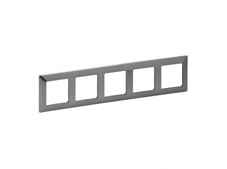 Legrand 754155 - Valena Life ötös keret Inox dekor