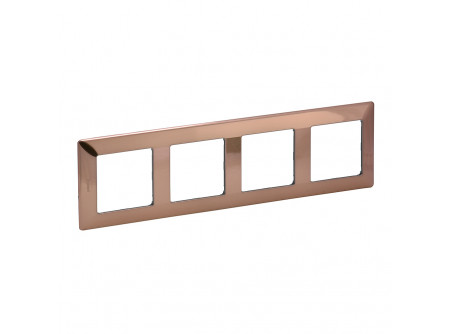 Legrand 754164 - Valena Life négyes keret réz dekor
