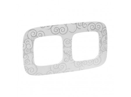 Legrand 754342 - Valena Allure Kettes keret, Króm dekor