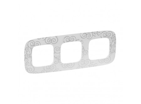 Legrand 754343 - Valena Allure Hármas keret, Króm dekor
