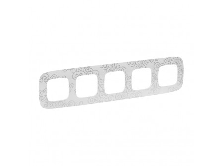 Legrand 754345 - Valena Allure Ötös keret, Króm dekor