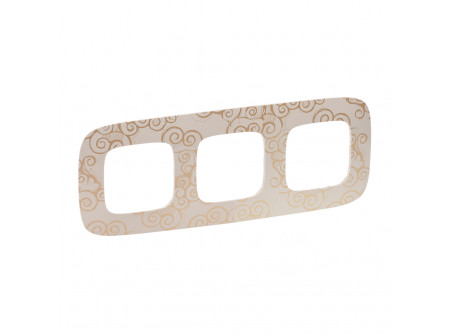 Legrand 754353 - Valena Allure Hármas keret, Arany dekor