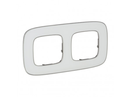 Legrand 754422 - Valena Allure Kettes keret, Jégfehér