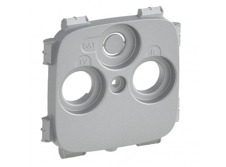 Legrand 754807 - Valena Allure TV-RD-SAT aljzat burkolat (30 mm), Alumínium