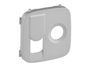 Legrand 754837 - Valena Allure TV+RJ aljzat burkolat, Alumínium