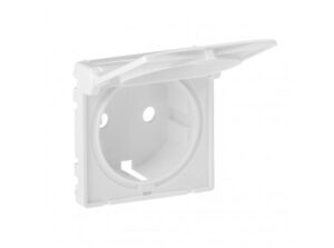 Legrand 754840 - Valena Life 2P+F csatlakozóaljzat burkolat csapófedéllel fehér
