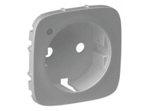 Legrand 754857 - Valena Allure 2P+F csatlakozóaljzat ellenőrzőfényes burkolat, alumínium