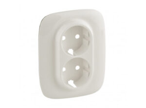 Legrand 754959 - Valena Allure 2x2P+F aljzat monobloc burkolat + kerettel, Gyöngyház