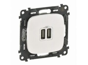Legrand 754999 - Valena Allure Kettős USB töltőaljzat, burkolattal, Gyöngyház