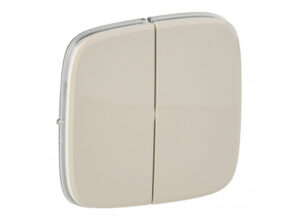 Legrand 755026 - Valena Allure Kettős kapcsoló burkolat, Elefántcsont