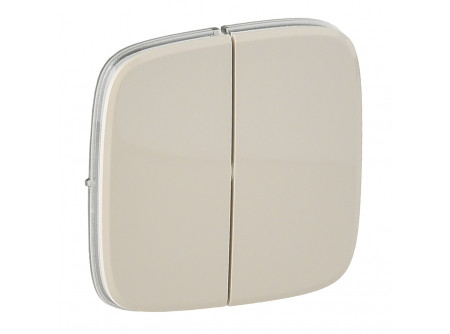 Legrand 755026 - Valena Allure Kettős kapcsoló burkolat, Elefántcsont