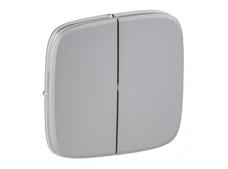 Legrand 755027 - Valena Allure Kettős kapcsoló burkolat, Alumínium