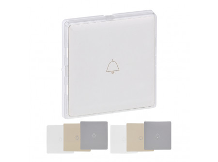Legrand 755110 - Valena Life átlátszó címketartós billentyű,  3 különböző színű betétlappal (fehé