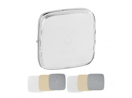 Legrand 755115 - Valena Allure Széles burkolat fj, ct, Fehér/Elefántcs./Alu
