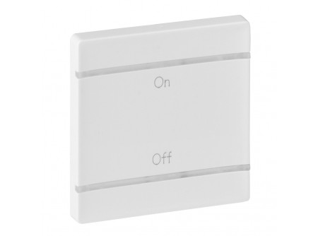 Legrand 755170 - MyHome (Valena Life) BE/KI jelölés széles burkolat, fehér