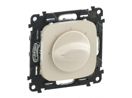 Legrand 755176 - Valena Allure Ventilátor vezérlő (0-1-2-3 állású), burkolattal, Elefántcsont