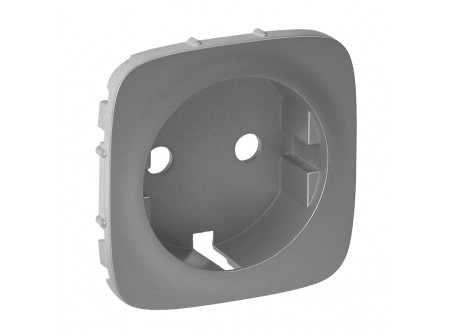 Legrand 755207 - Valena Allure 2P+F csatlakozóaljzat burkolat, Alumínium