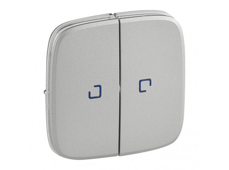 Legrand 755227 - Valena Allure Kettős kapcsoló burkolat, fj, Alumínium