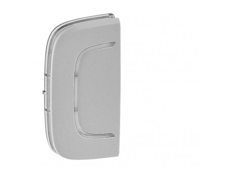 Legrand 755334 - MyHome (Valena Allure) jelöletlen jobb vagy bal oldali burkolat, aluminium