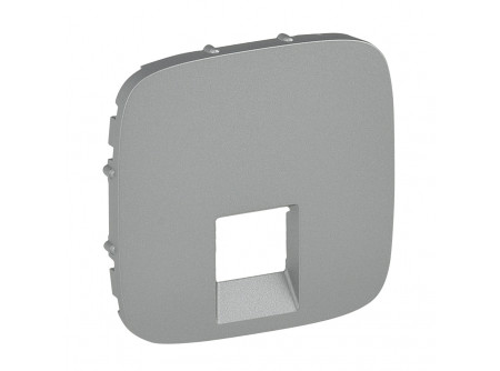 Legrand 755417 - Valena Allure RJ11/RJ45 aljzat burkolat, Alumínium