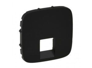 Legrand 755418 - Valena Allure RJ11/RJ45 aljzat burkolat, Fekete