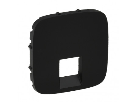 Legrand 755418 - Valena Allure RJ11/RJ45 aljzat burkolat, Fekete