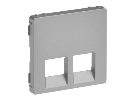 Legrand 755422 - Valena Life 2xRJ45/RJ11 csatlakozóaljzat burkolat alumínium
