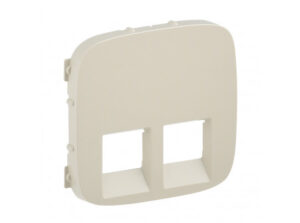 Legrand 755426 - Valena Allure 2xRJ11/RJ45 aljzat burkolat, Elefántcsont