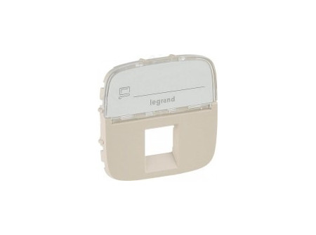 Legrand 755479 - Valena Allure RJ11/RJ45 aljzat burkolat címketartóval, Gyöngyház